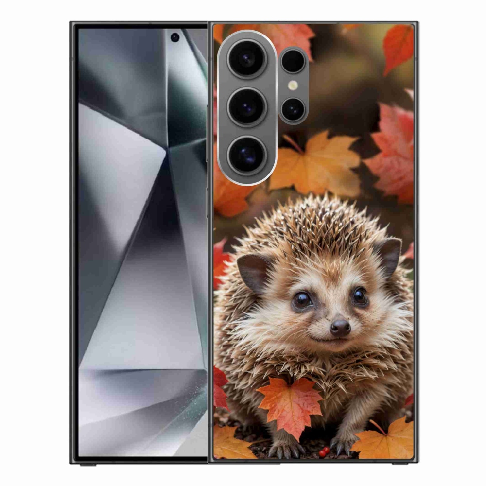 Gélový kryt mmCase na Samsung Galaxy S24 Ultra - ježko v lístia