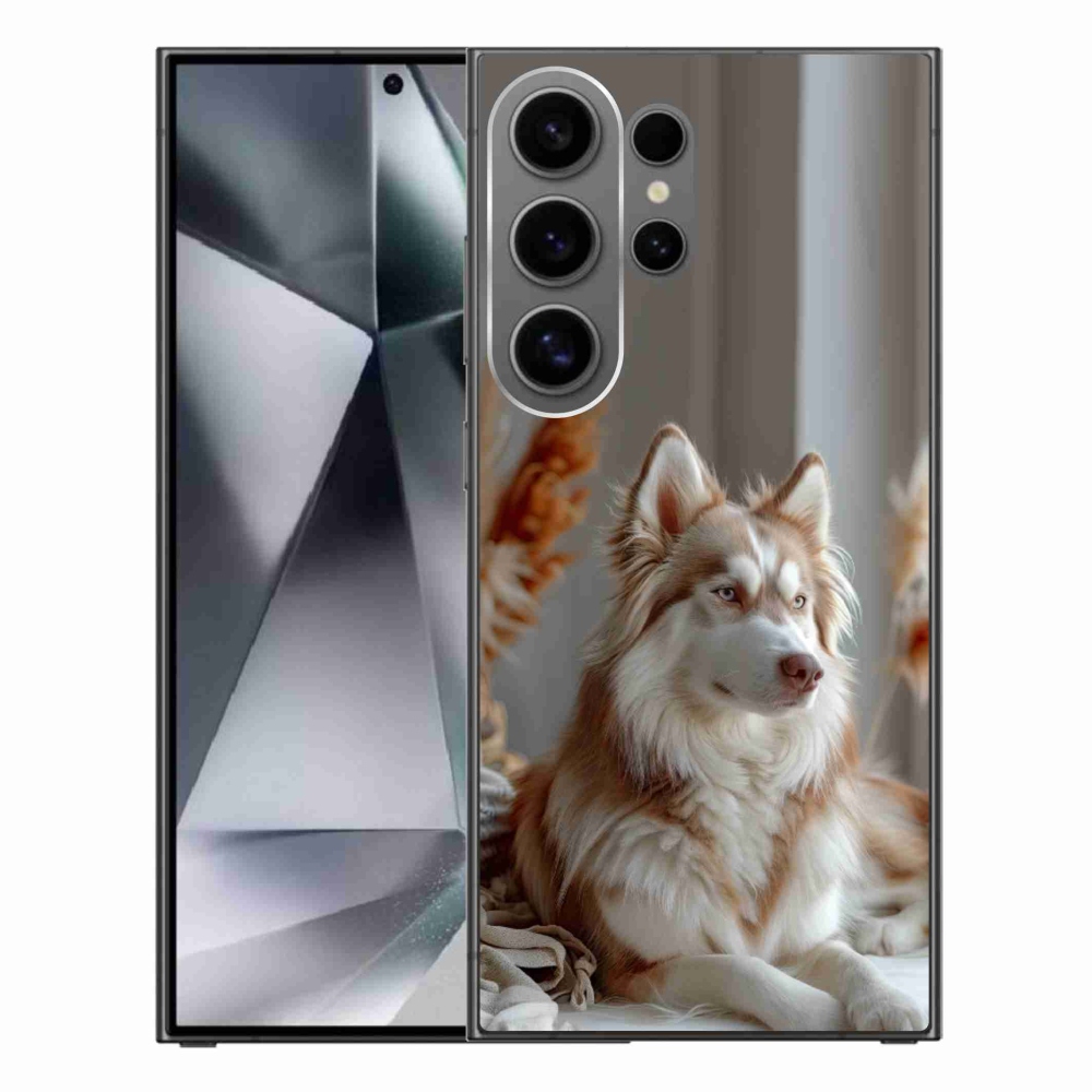 Gélový kryt mmCase na Samsung Galaxy S24 Ultra - pokojný sibírsky husky
