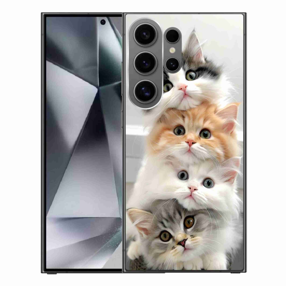 Gélový kryt mmCase na Samsung Galaxy S24 Ultra - mačacia partia