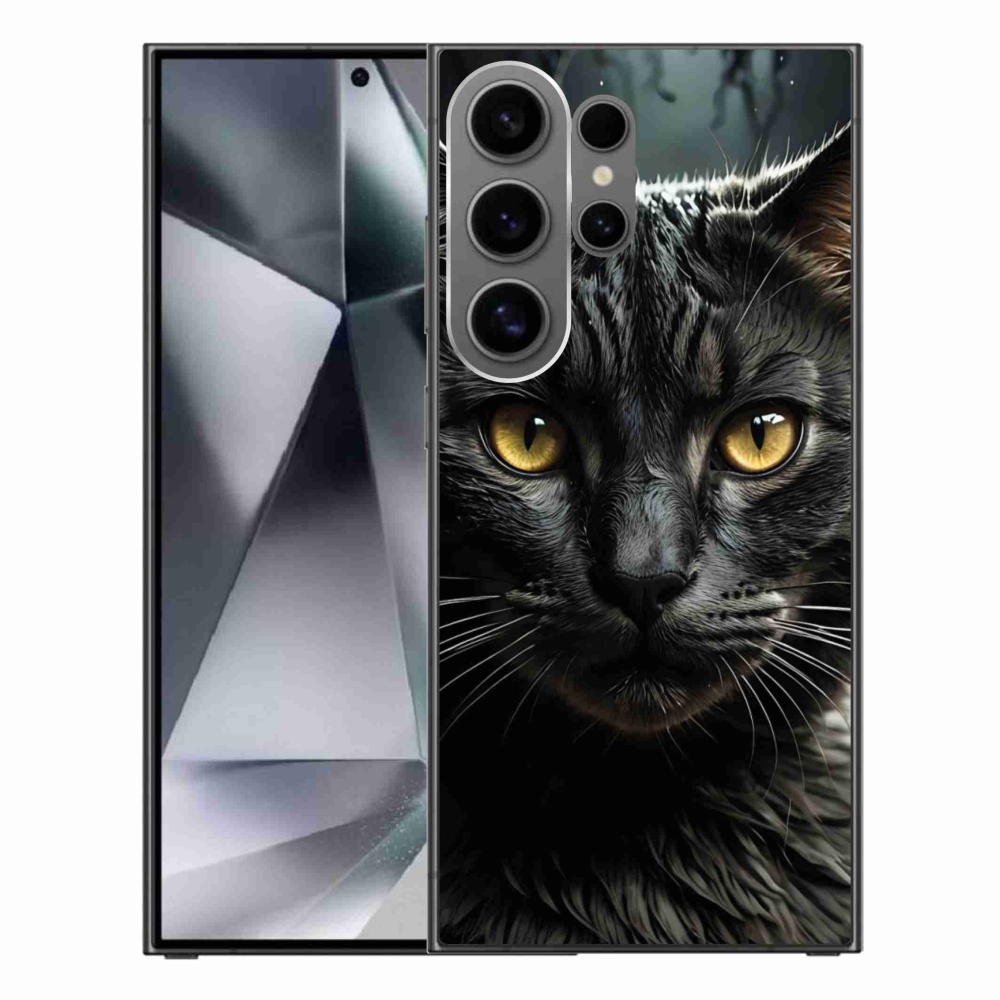 Gélový kryt mmCase na Samsung Galaxy S24 Ultra - mačacie pohľad 3