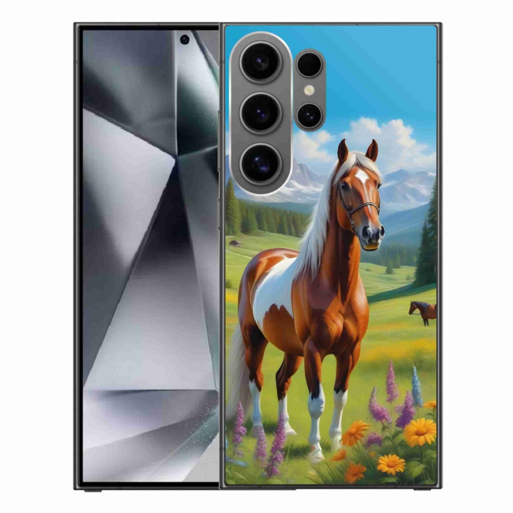 Gélový kryt mmCase na Samsung Galaxy S24 Ultra - kôň na lúke