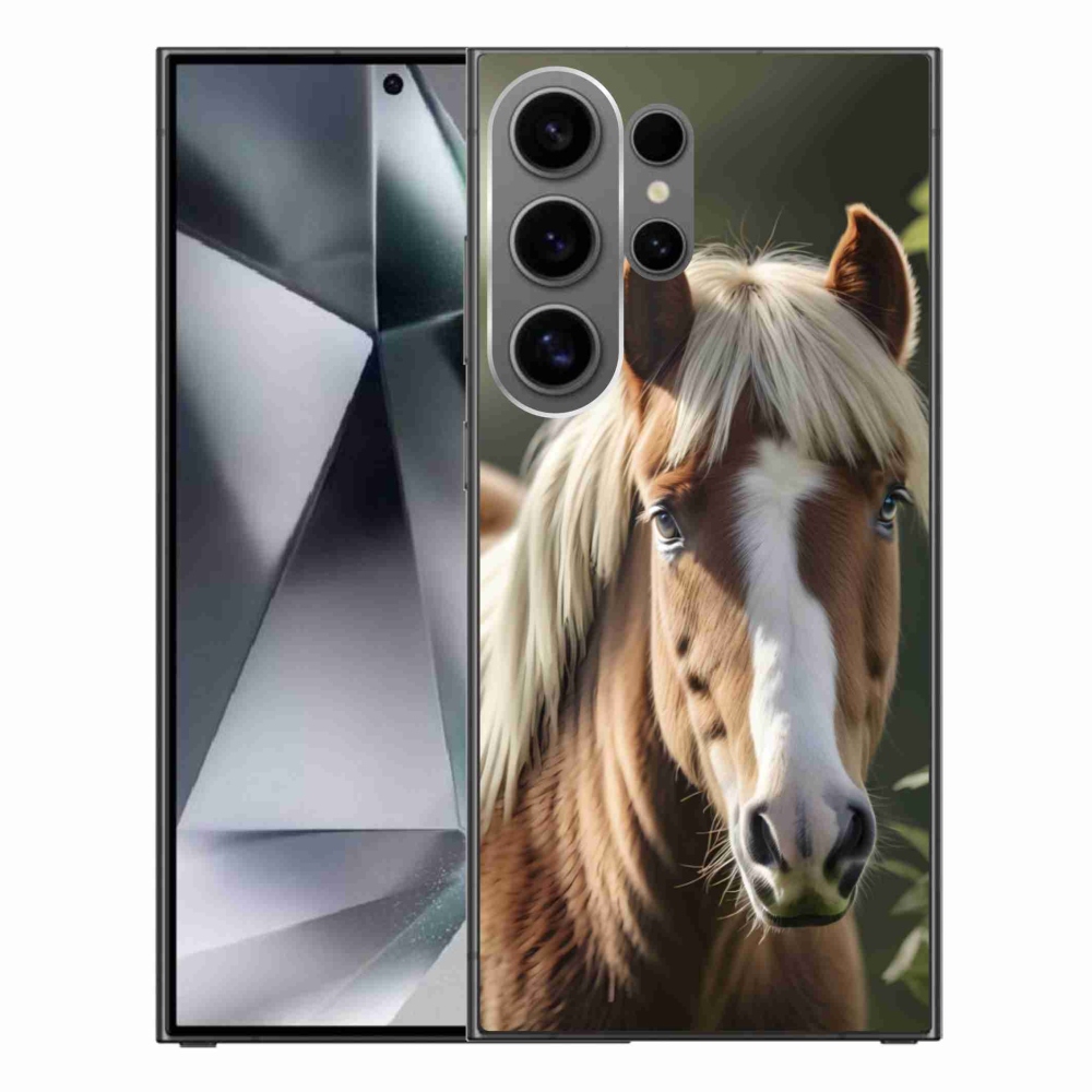 Gélový kryt mmCase na Samsung Galaxy S24 Ultra - kôň so svetlou hrivou
