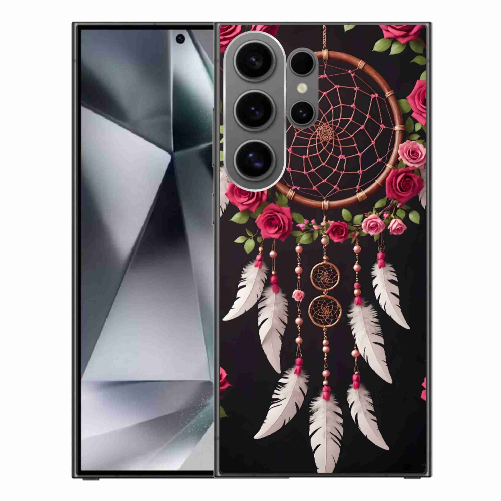 Gélový kryt mmCase na Samsung Galaxy S24 Ultra - lapač snov s ružami