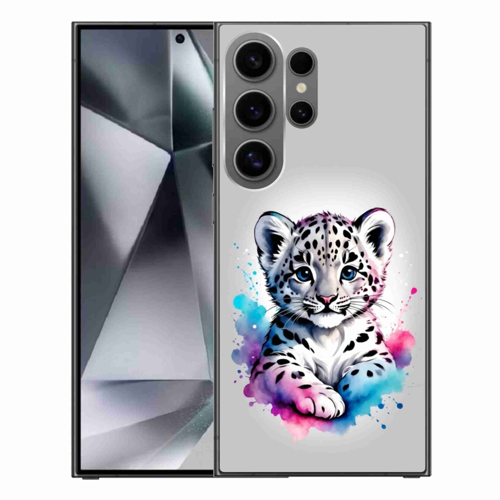 Gélový kryt mmCase na Samsung Galaxy S24 Ultra - leopardej mláďa