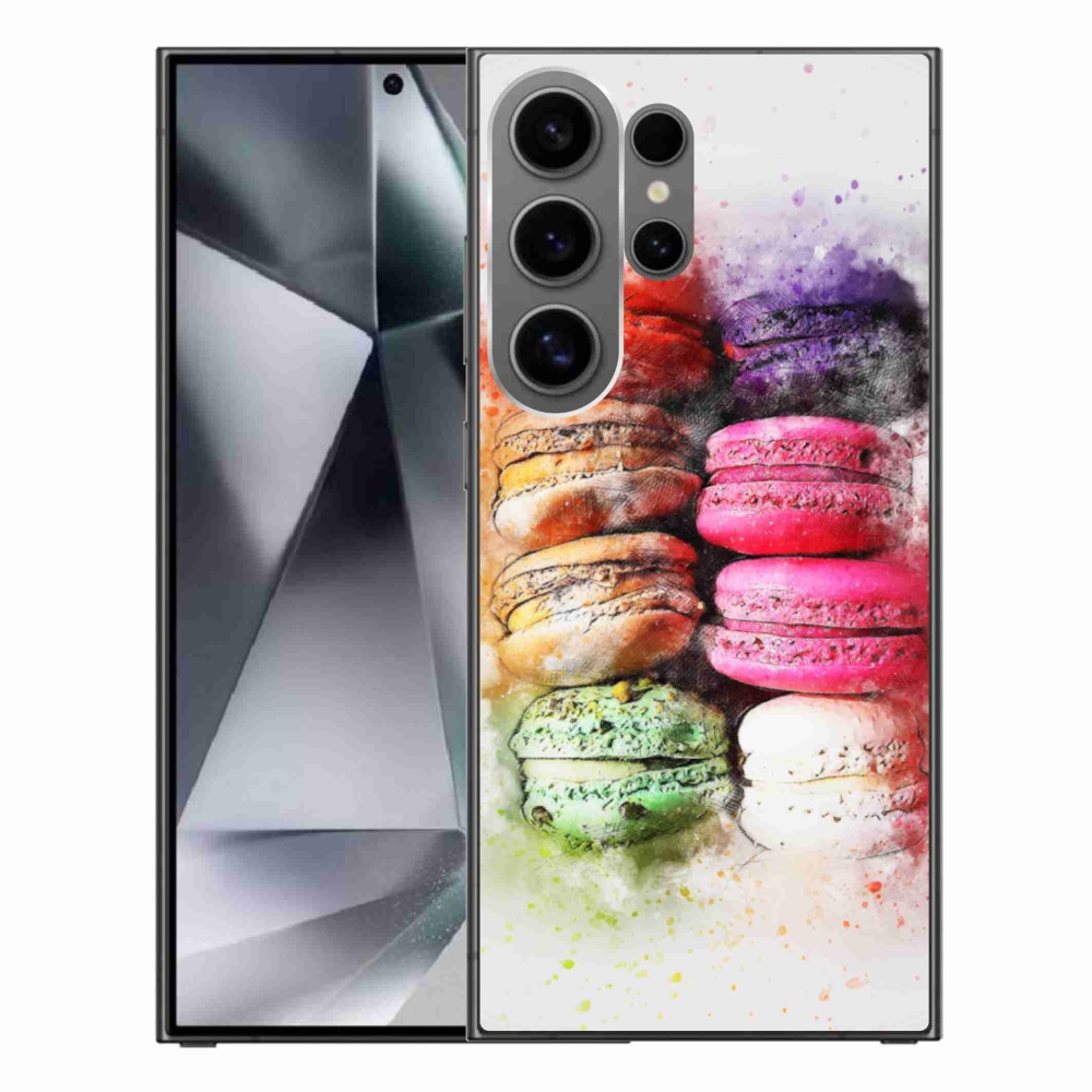 Gélový kryt mmCase na Samsung Galaxy S24 Ultra - makrónky