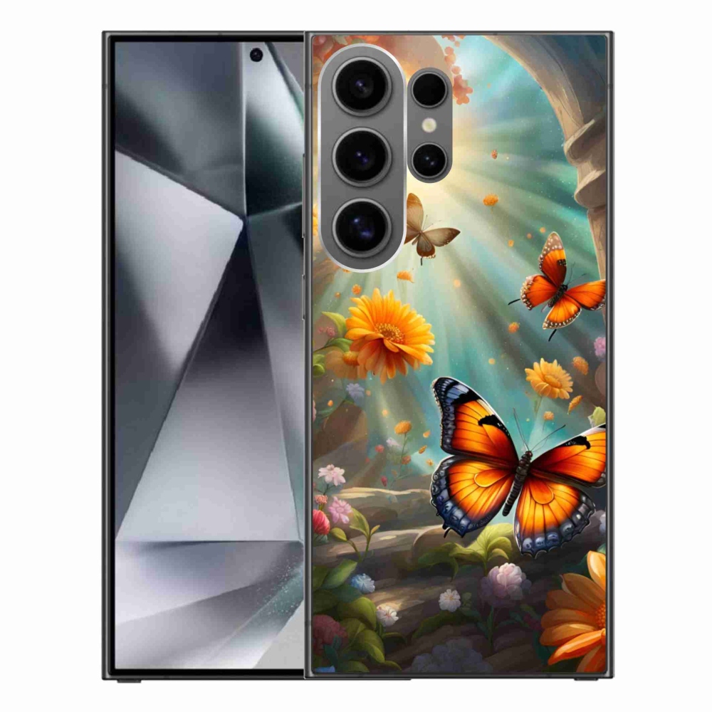 Gélový kryt mmCase na Samsung Galaxy S24 Ultra - motýlia záhrada 2