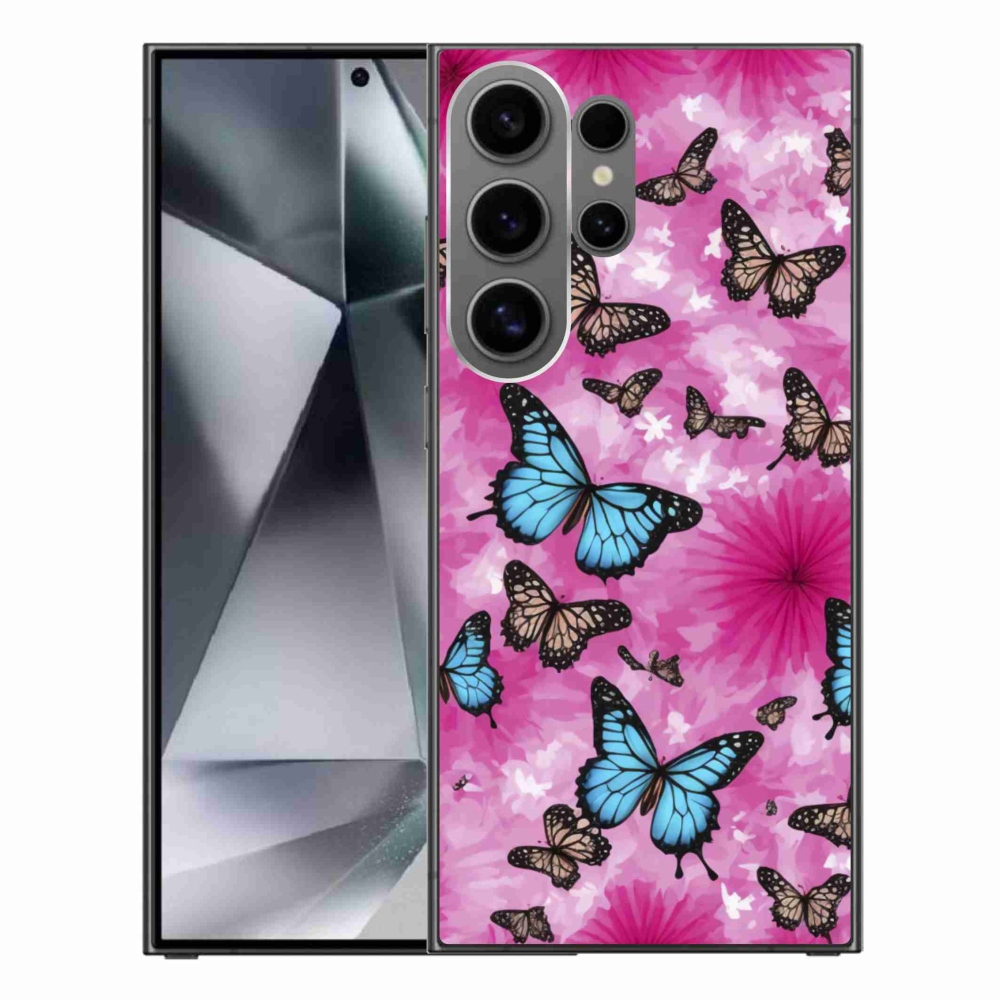 Gélový kryt mmCase na Samsung Galaxy S24 Ultra - motýlia záhrada