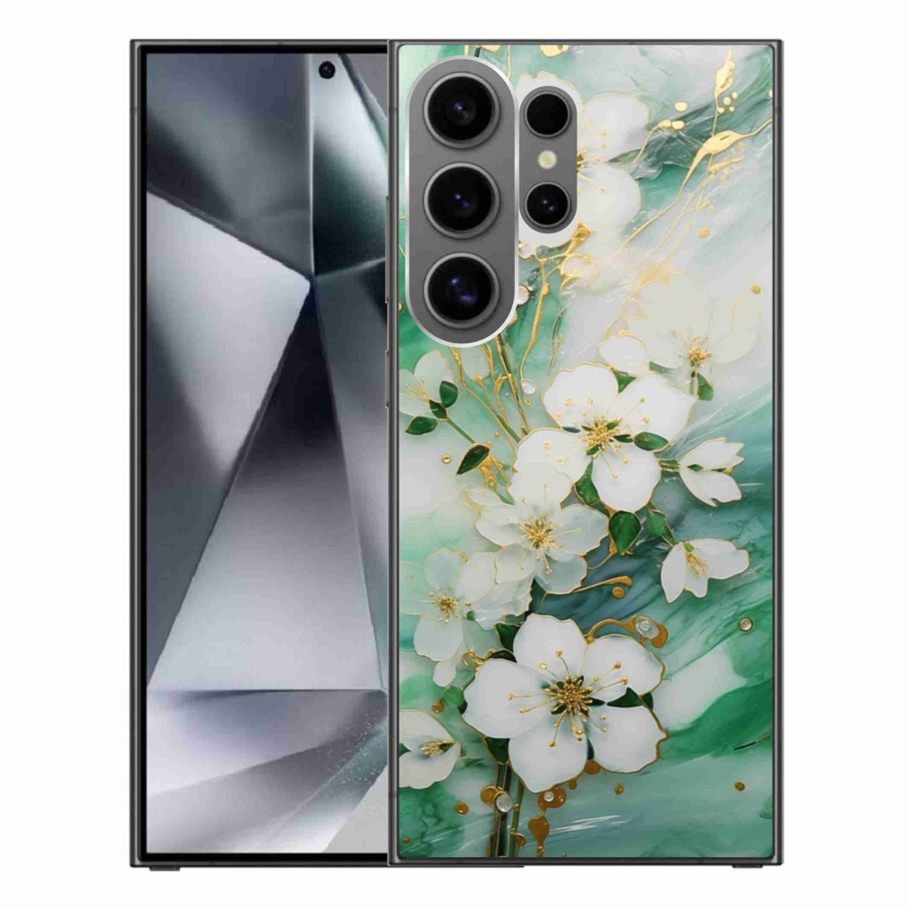 Gélový kryt mmCase na Samsung Galaxy S24 Ultra - nežné kvety