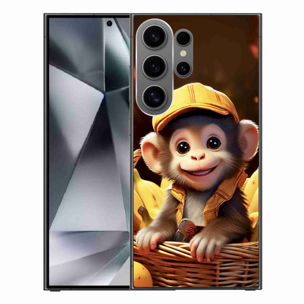 Gélový kryt mmCase na Samsung Galaxy S24 Ultra - opice v košíku