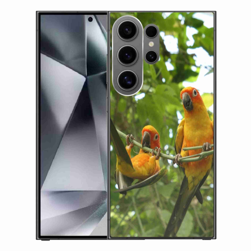 Gélový kryt mmCase na Samsung Galaxy S24 Ultra - papagáje aratingy