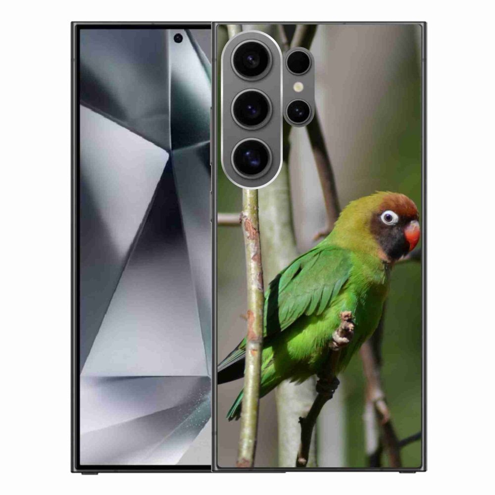Gélový kryt mmCase na Samsung Galaxy S24 Ultra - papagáj agapornis