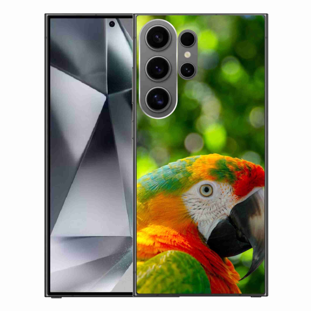 Gélový kryt mmCase na Samsung Galaxy S24 Ultra - papagáj ara 3