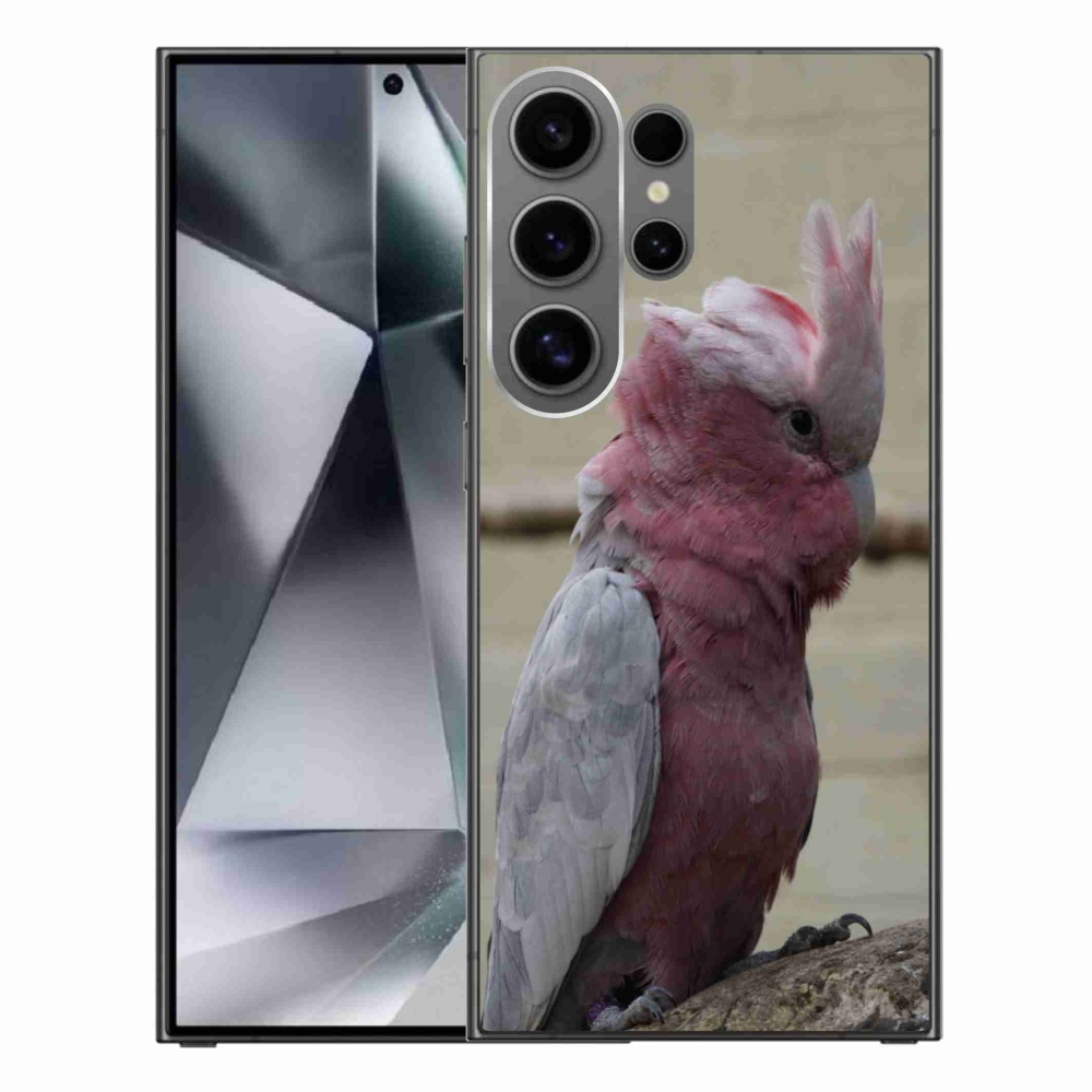 Gélový kryt mmCase na Samsung Galaxy S24 Ultra - papagáj kakadu ružový