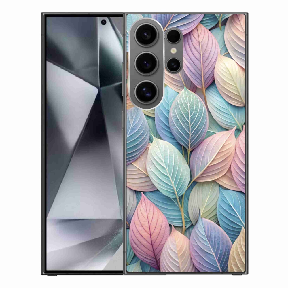 Gélový kryt mmCase na Samsung Galaxy S24 Ultra - pastelové listy