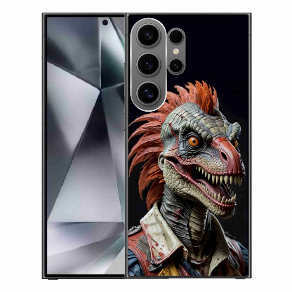 Gélový kryt mmCase na Samsung Galaxy S24 Ultra - punk dinosaurus
