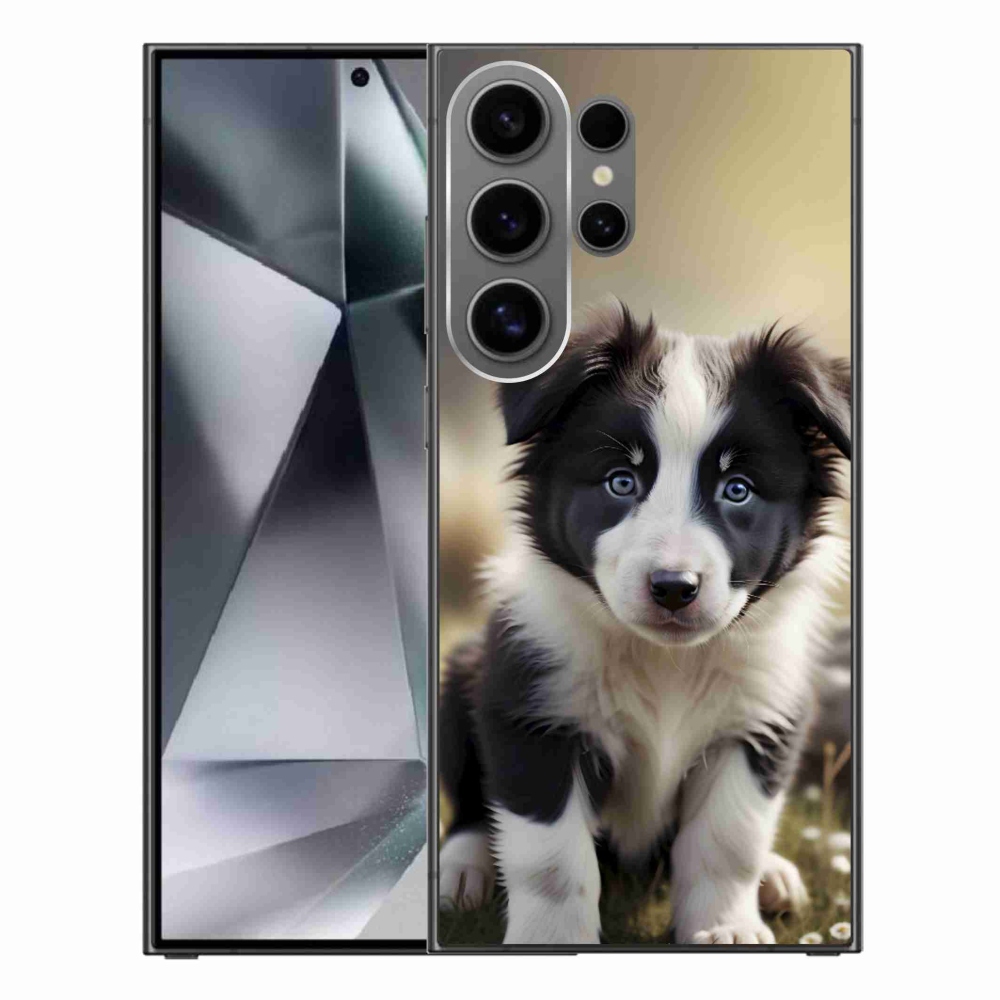 Gélový kryt mmCase na Samsung Galaxy S24 Ultra - roztomilá border kólia