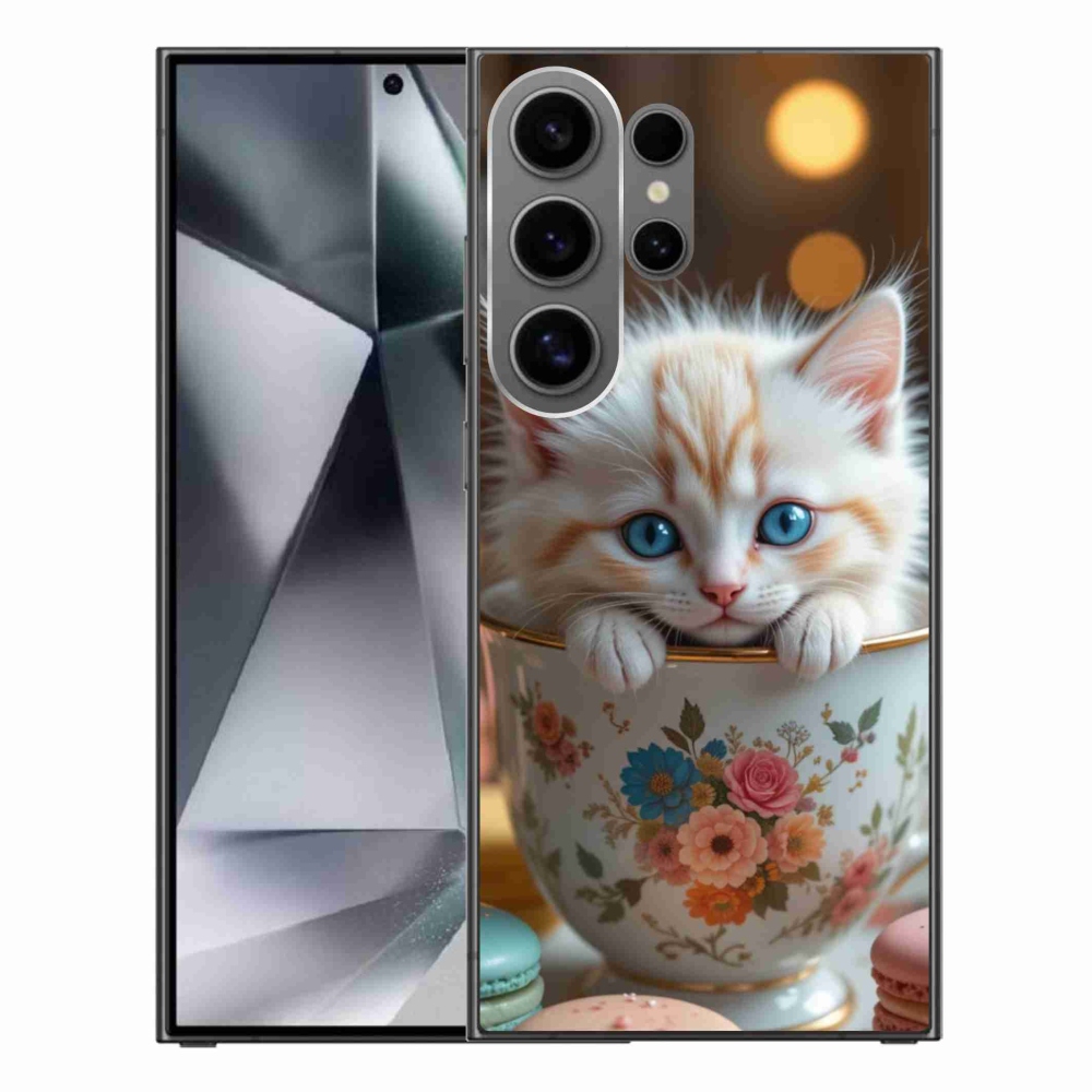 Gélový kryt mmCase na Samsung Galaxy S24 Ultra - roztomilé mačiatko 6