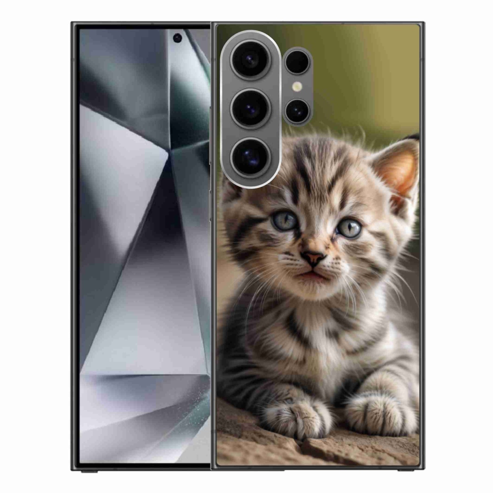 Gélový kryt mmCase na Samsung Galaxy S24 Ultra - roztomilé mačiatko 9