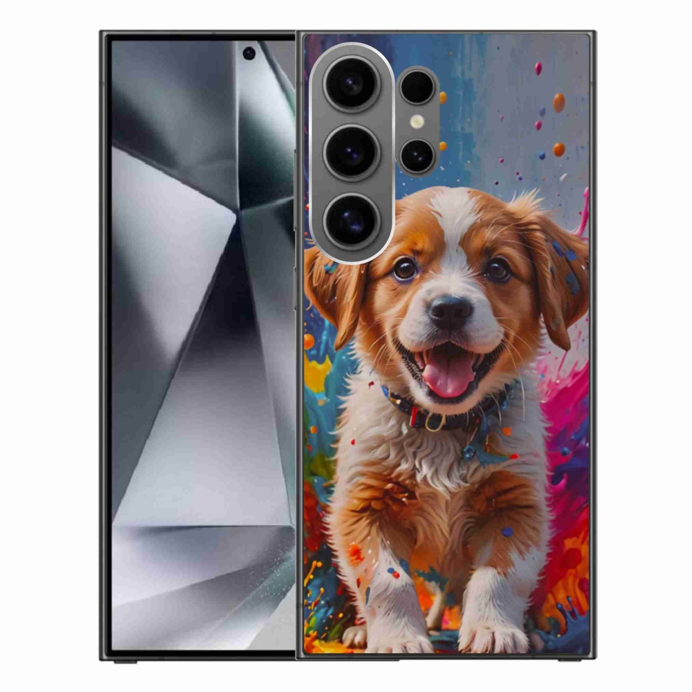 Gélový kryt mmCase na Samsung Galaxy S24 Ultra - roztomilé šteňa 3