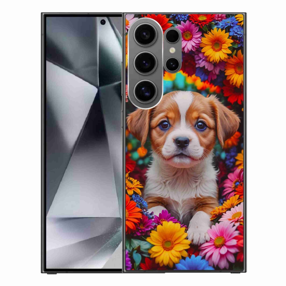 Gélový kryt mmCase na Samsung Galaxy S24 Ultra - roztomilé šteňa