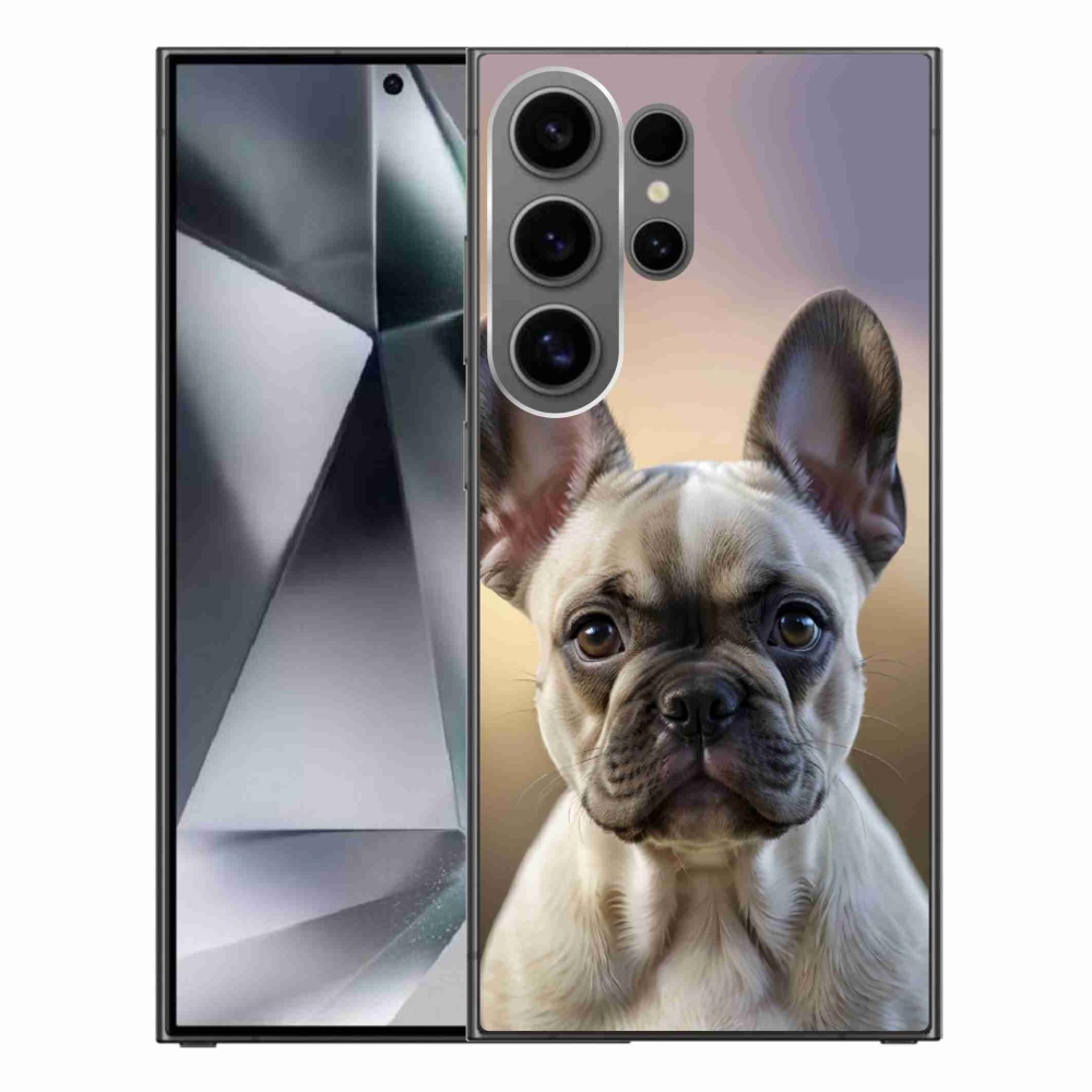Gélový kryt mmCase na Samsung Galaxy S24 Ultra - roztomilý francúzsky buldoček