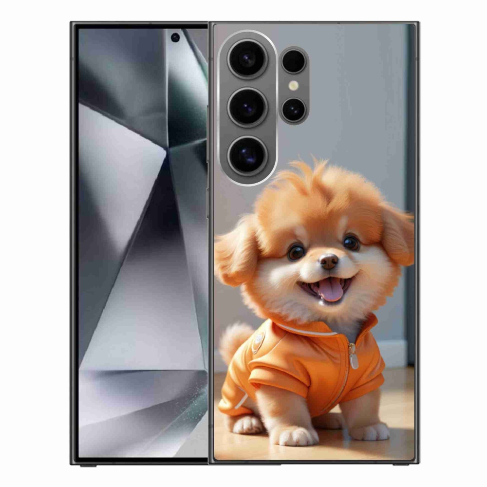 Gélový kryt mmCase na Samsung Galaxy S24 Ultra - roztomilý pomeranian v mikine