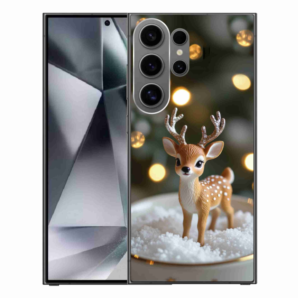 Gélový kryt mmCase na Samsung Galaxy S24 Ultra - roztomilý vianočný jeleň