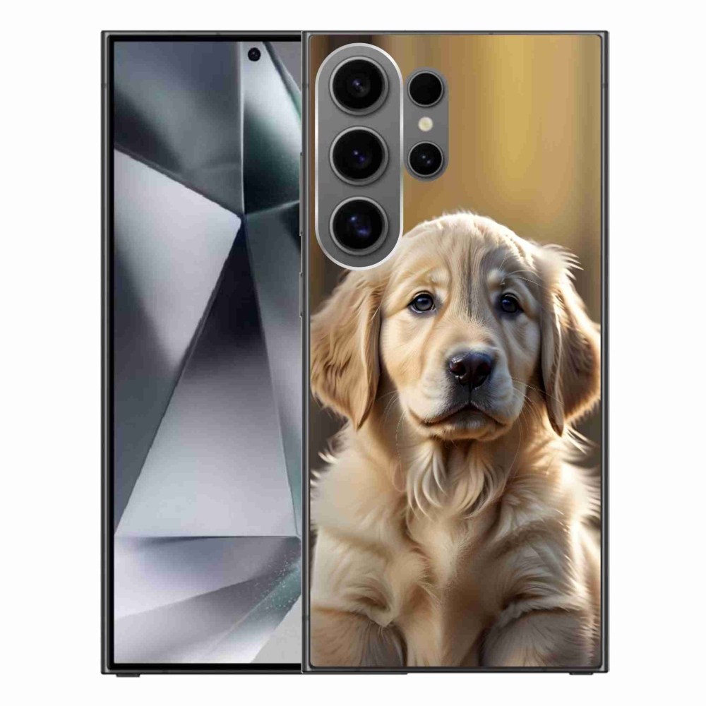 Gélový kryt mmCase na Samsung Galaxy S24 Ultra - roztomilý zlatý retriever