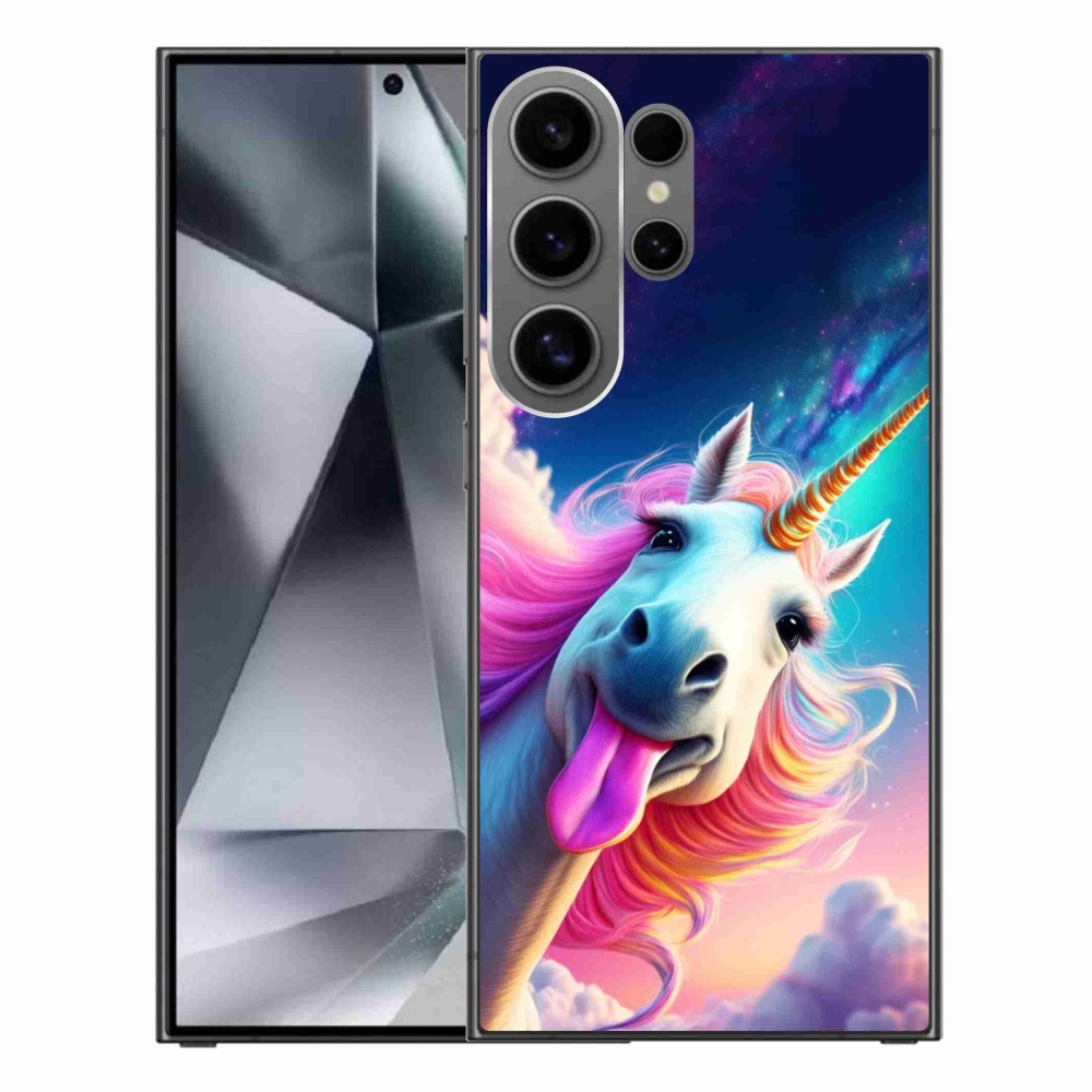 Gélový kryt mmCase na Samsung Galaxy S24 Ultra - šialený jednorožec