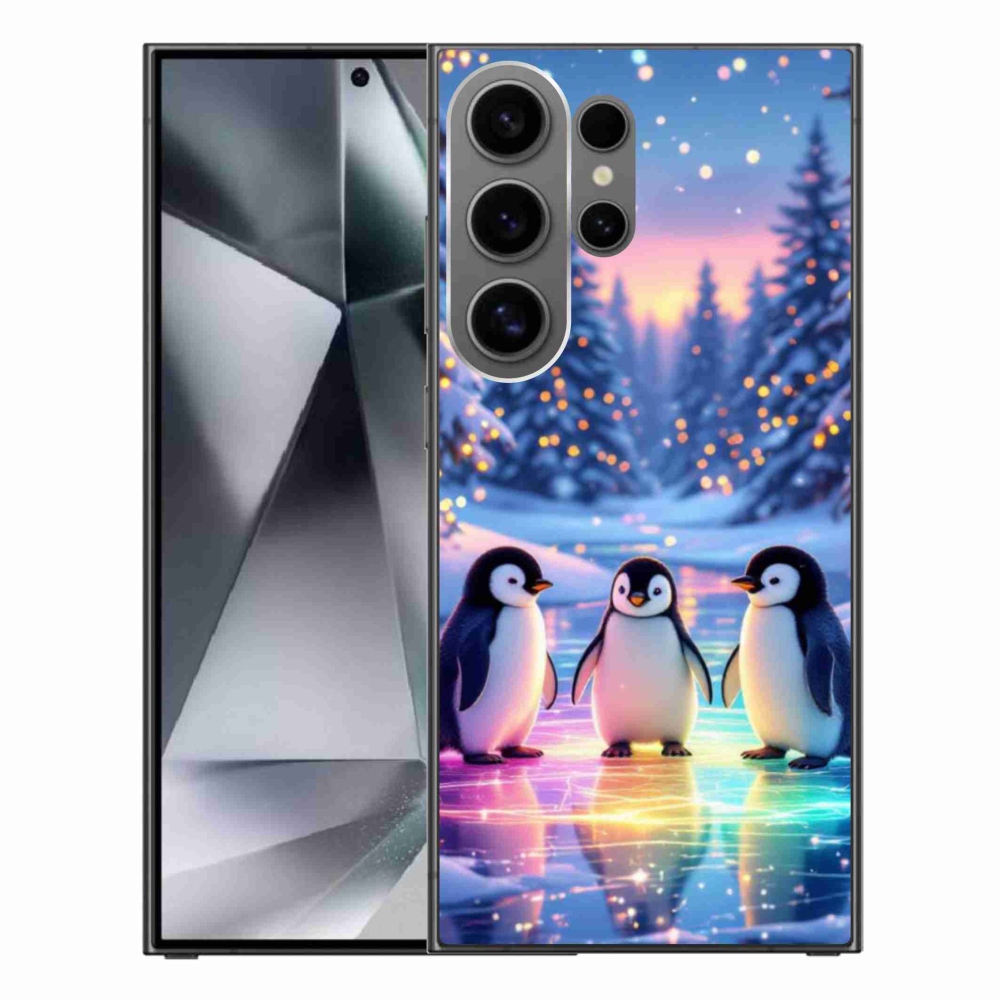 Gélový kryt mmCase na Samsung Galaxy S24 Ultra - tučniaky