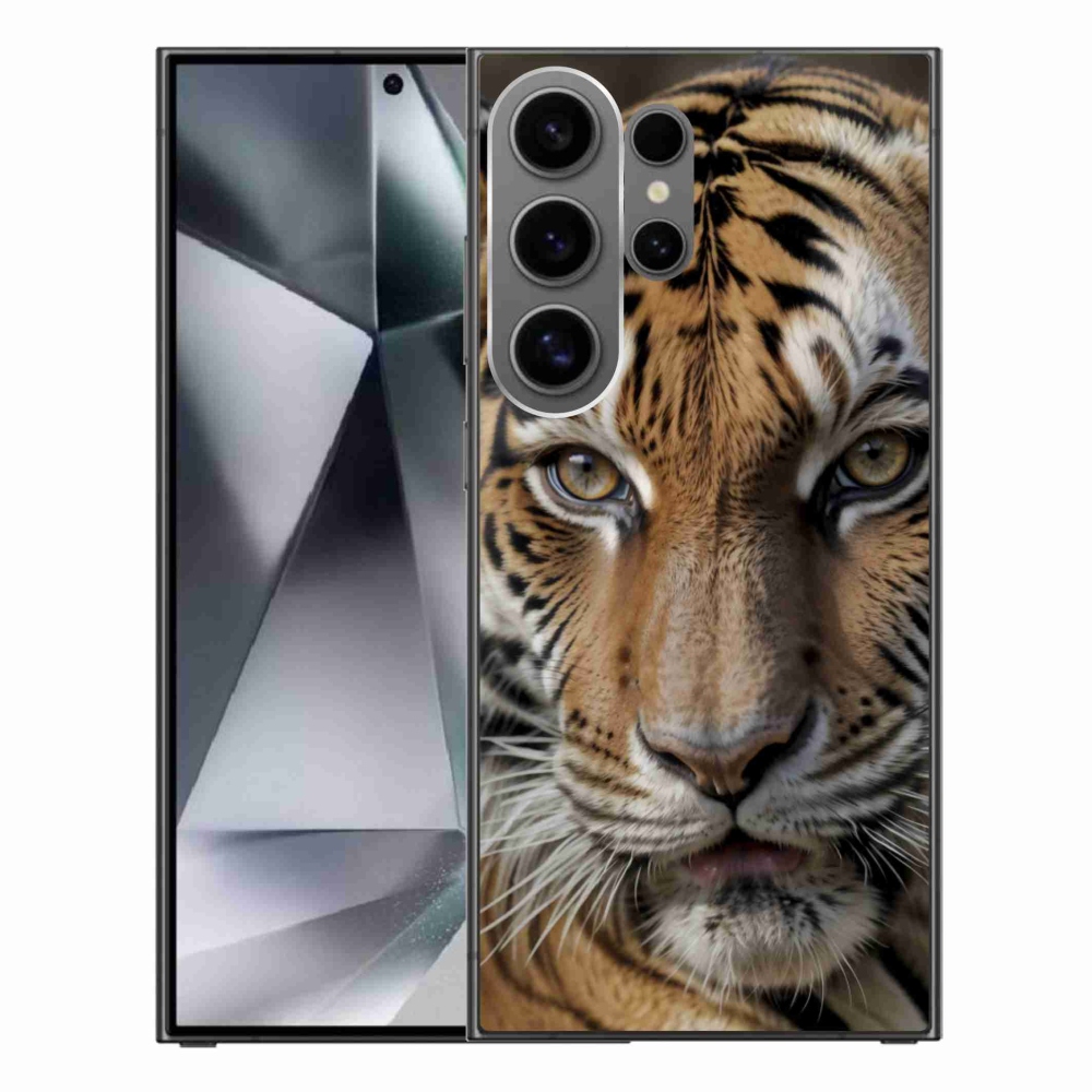 Gélový kryt mmCase na Samsung Galaxy S24 Ultra - tigrie pohľad