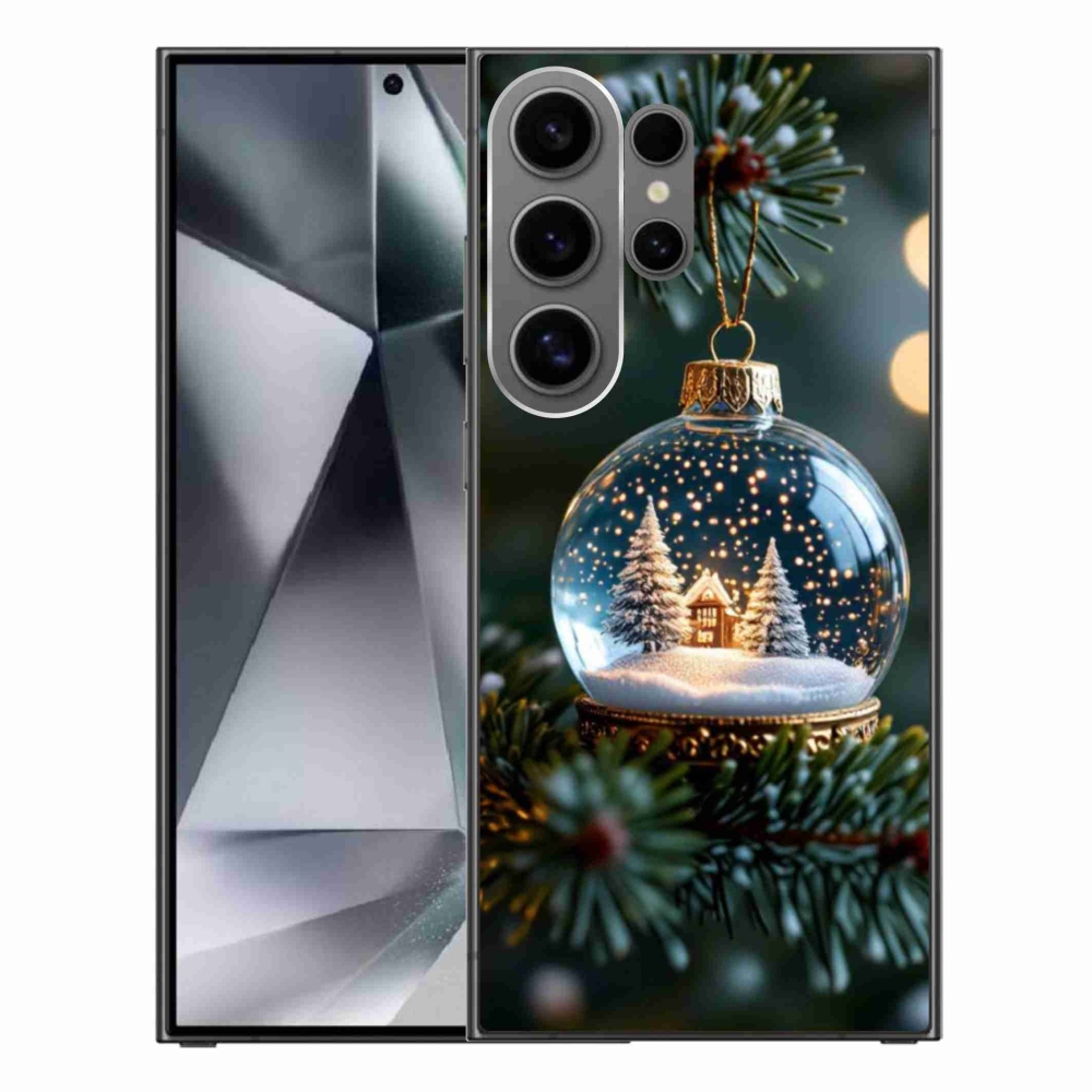 Gélový kryt mmCase na Samsung Galaxy S24 Ultra - vianočné gule 2