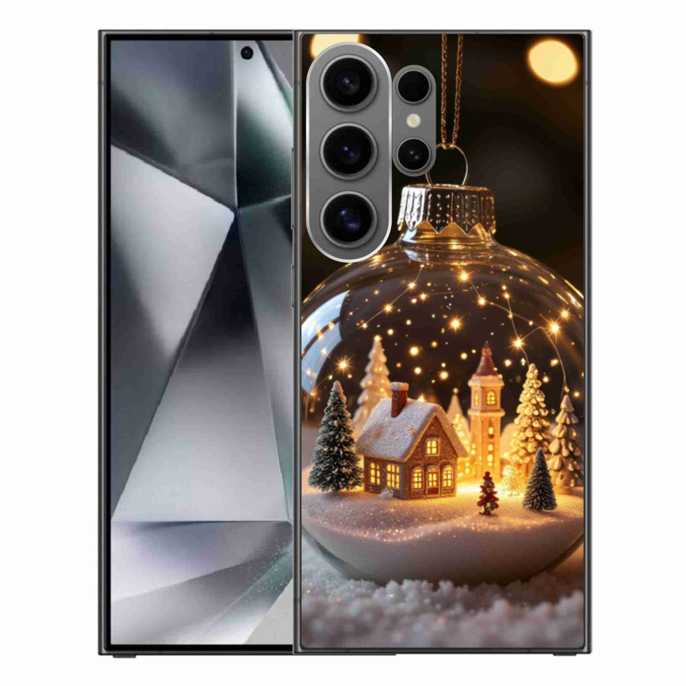 Gélový kryt mmCase na Samsung Galaxy S24 Ultra - vianočné gule 3