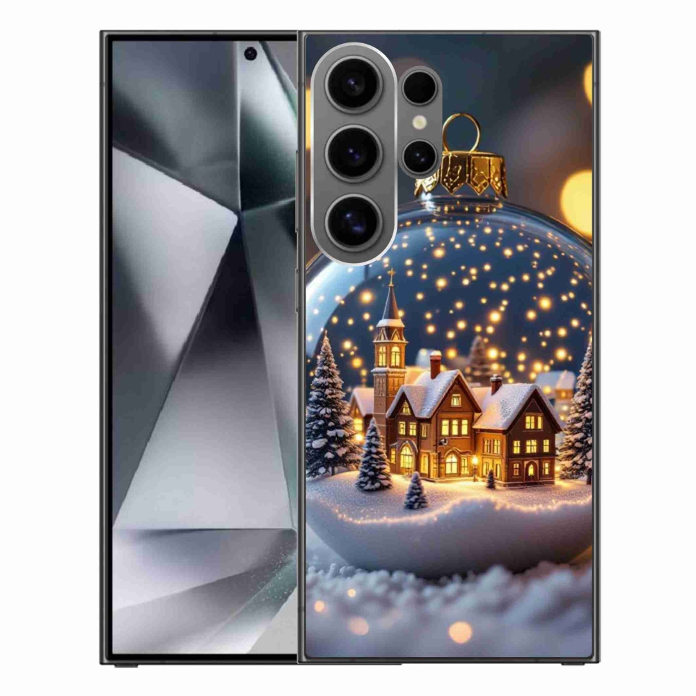 Gélový kryt mmCase na Samsung Galaxy S24 Ultra - vianočné gule 4