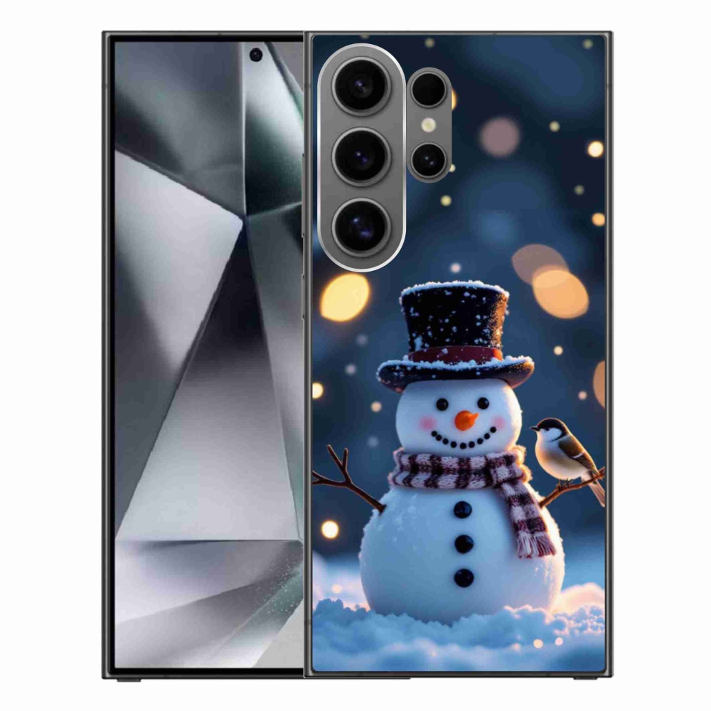 Gélový kryt mmCase na Samsung Galaxy S24 Ultra - vianočný snehuliak