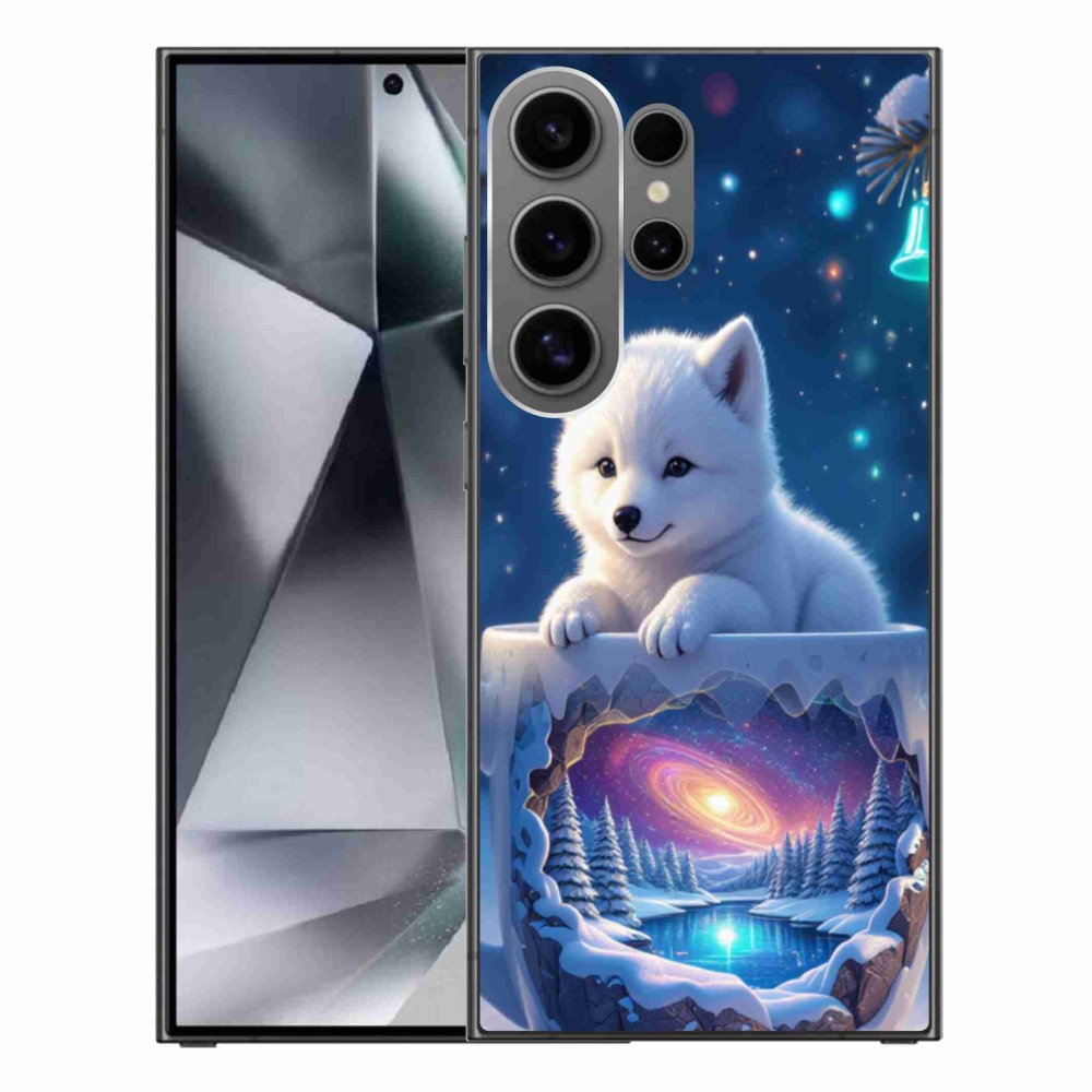 Gélový kryt mmCase na Samsung Galaxy S24 Ultra - vianočné šteňa