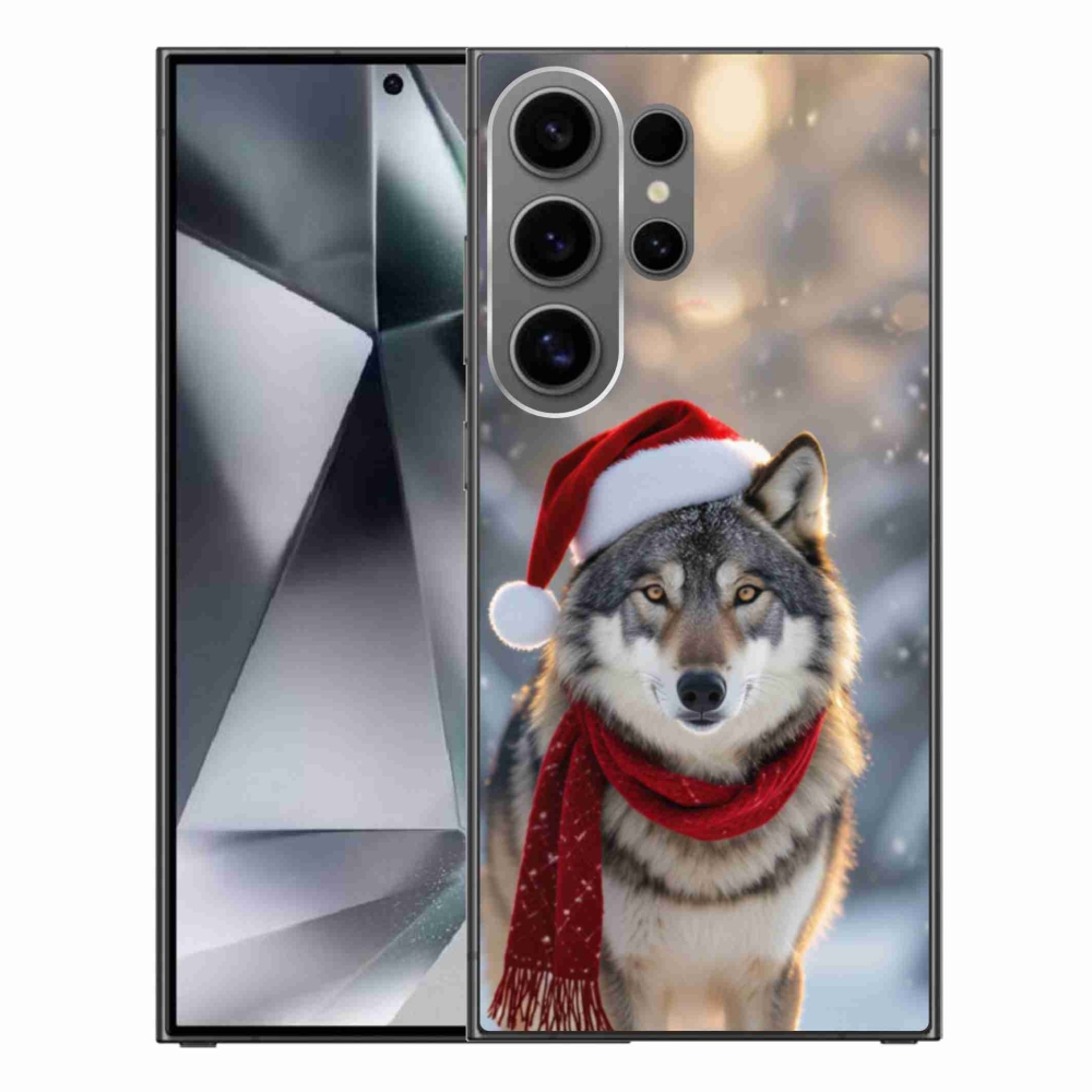 Gélový kryt mmCase na Samsung Galaxy S24 Ultra - vianočný vlk