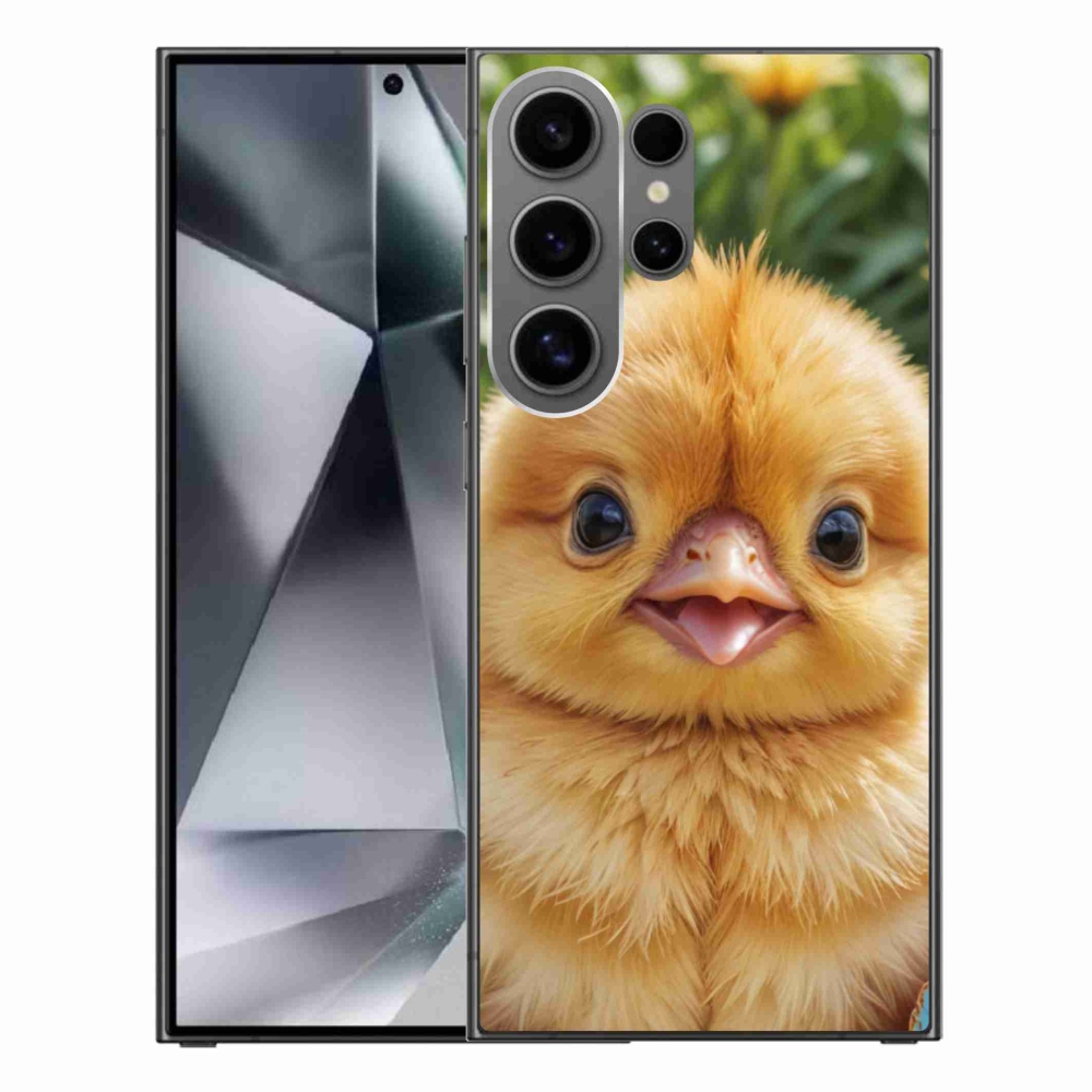Gélový kryt mmCase na Samsung Galaxy S24 Ultra - veselé kuriatko