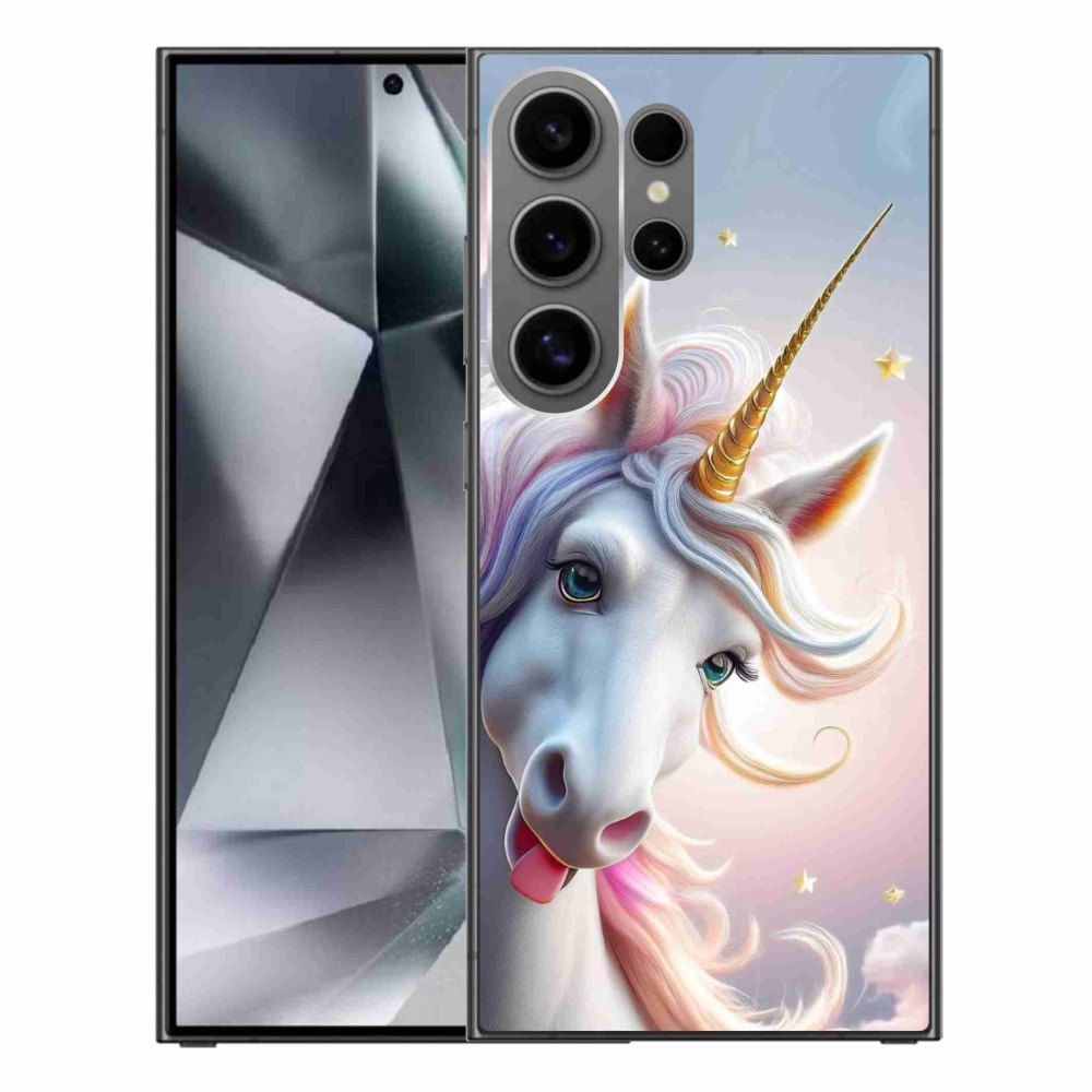 Gélový kryt mmCase na Samsung Galaxy S24 Ultra - veselý jednorožec