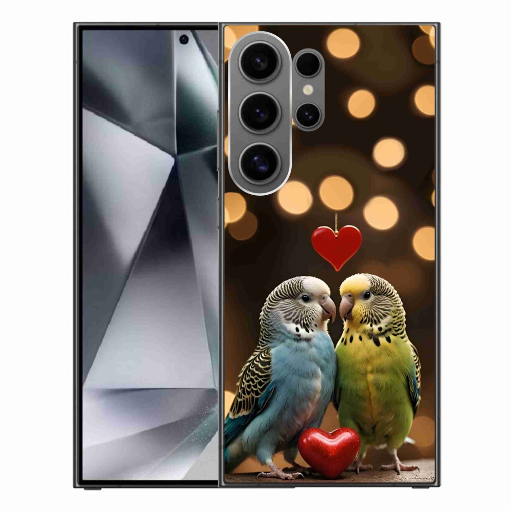 Gélový kryt mmCase na Samsung Galaxy S24 Ultra - zamilovaní papagáje
