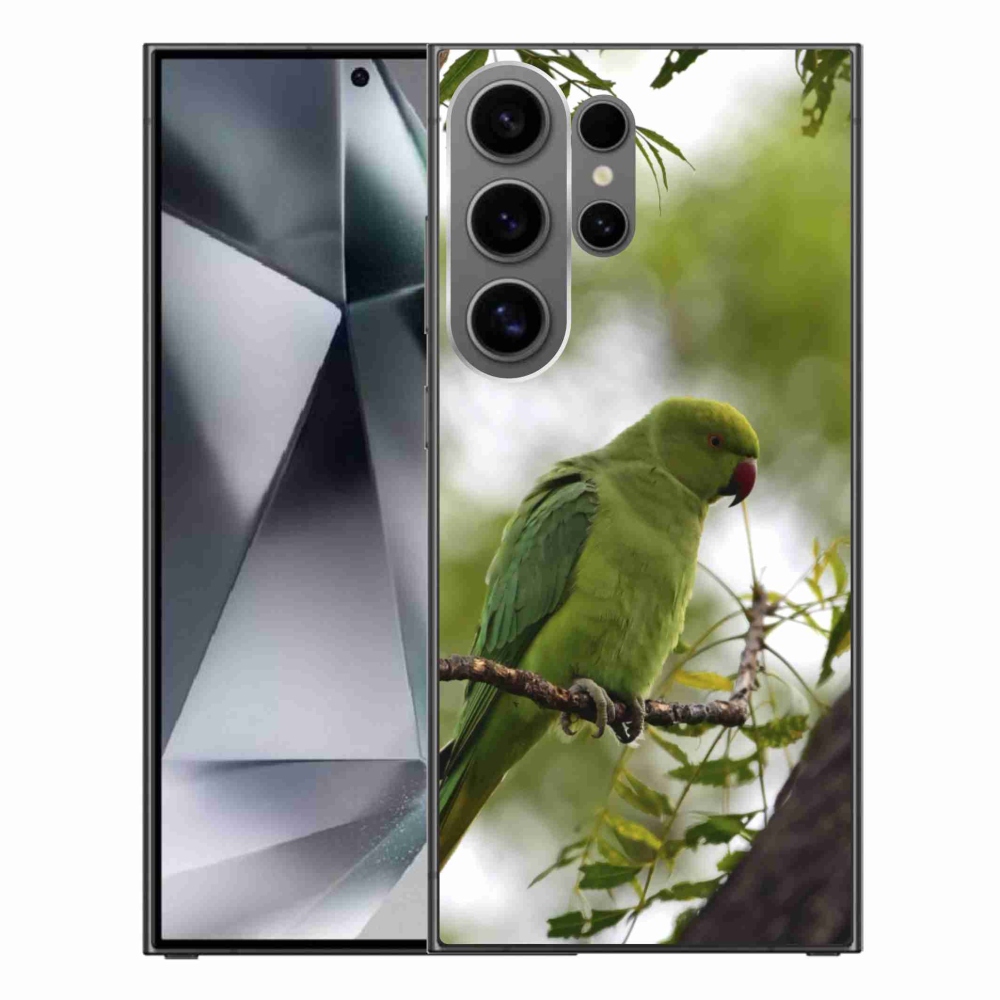 Gélový kryt mmCase na Samsung Galaxy S24 Ultra - zelený papagáj