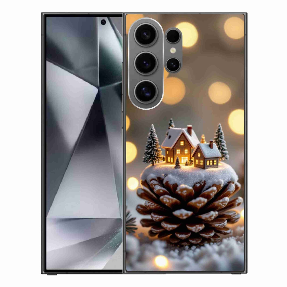 Gélový kryt mmCase na Samsung Galaxy S24 Ultra - zimná dedinka