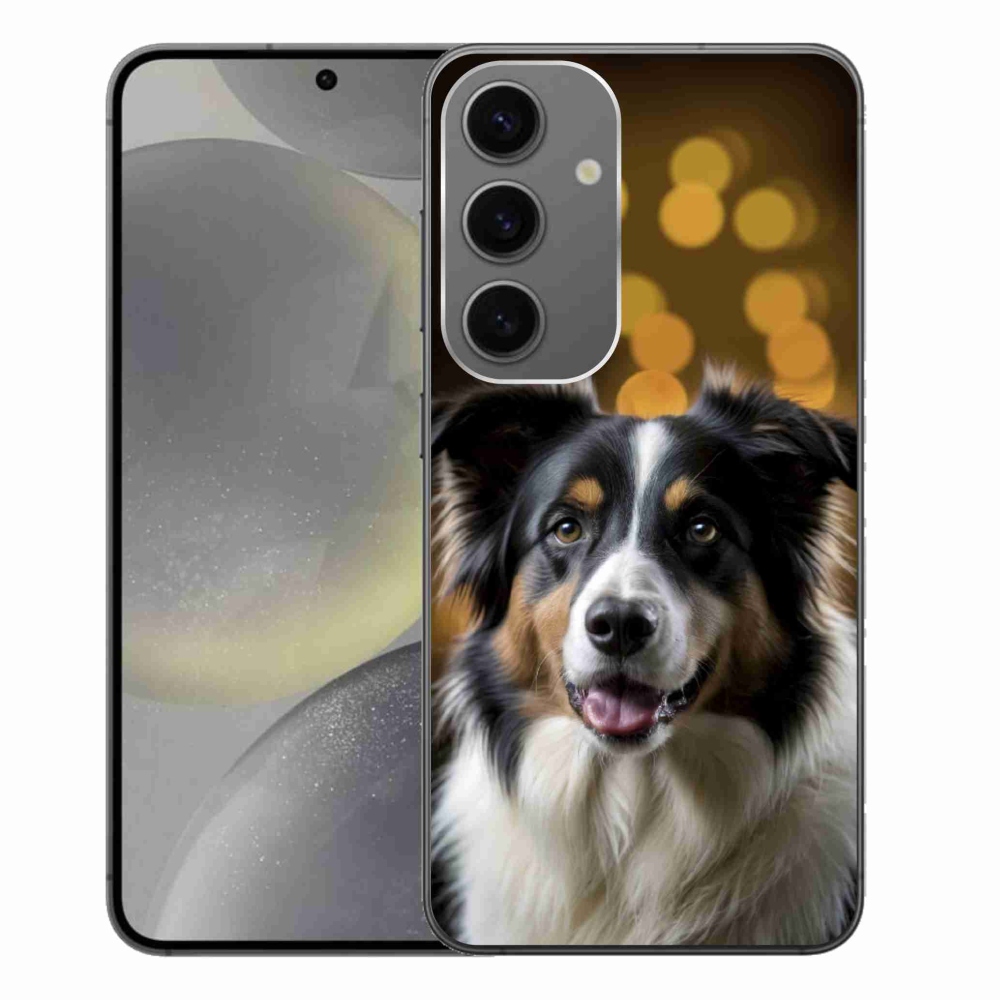 Gélový kryt mmCase na Samsung Galaxy S24+ - usmievavý austrálsky ovčiak