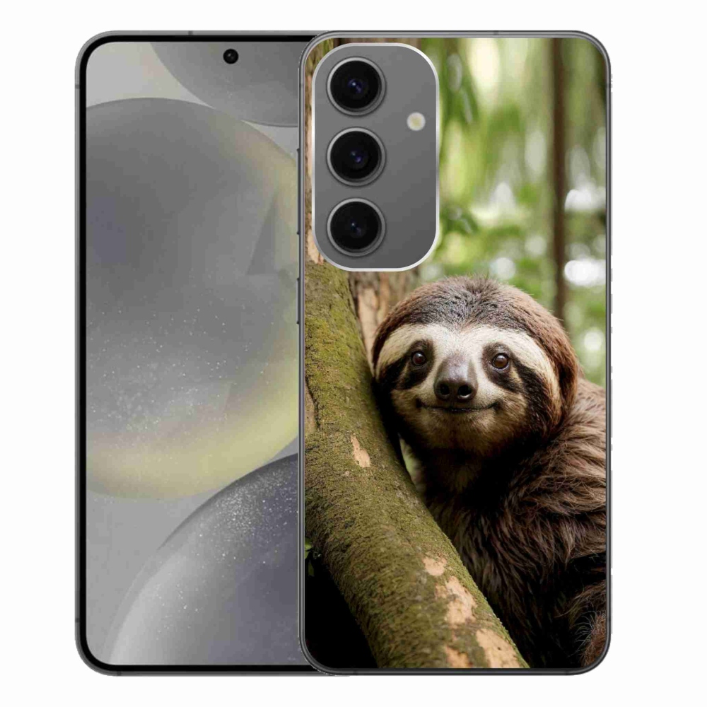 Gélový kryt mmCase na Samsung Galaxy S24+ - usmievavý leňochod