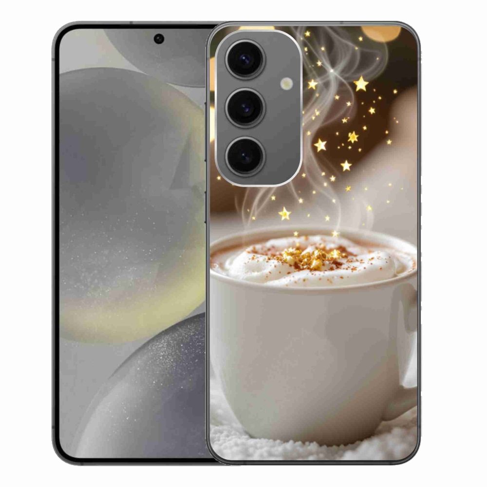 Gélový kryt mmCase na Samsung Galaxy S24+ - vianočný horúci nápoj