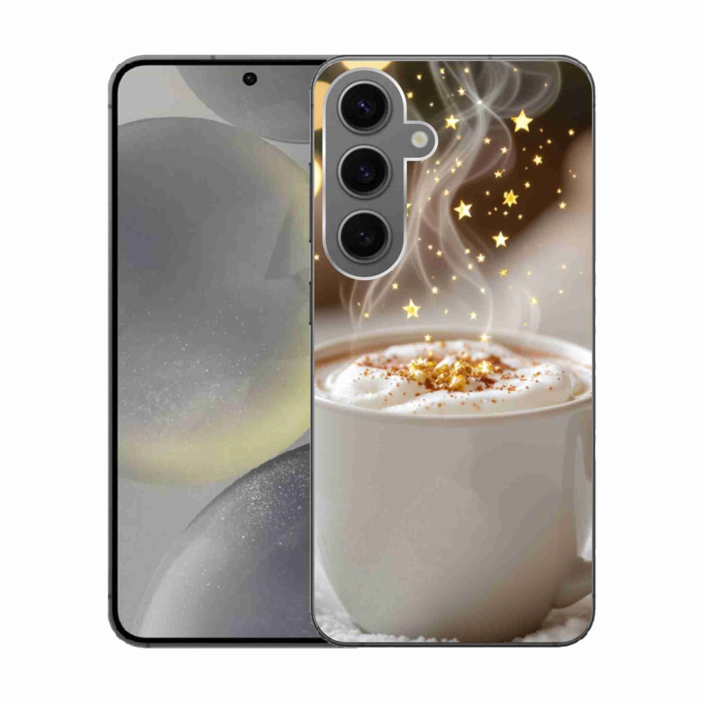 Gélový kryt mmCase na Samsung Galaxy S24 - vianočný horúci nápoj