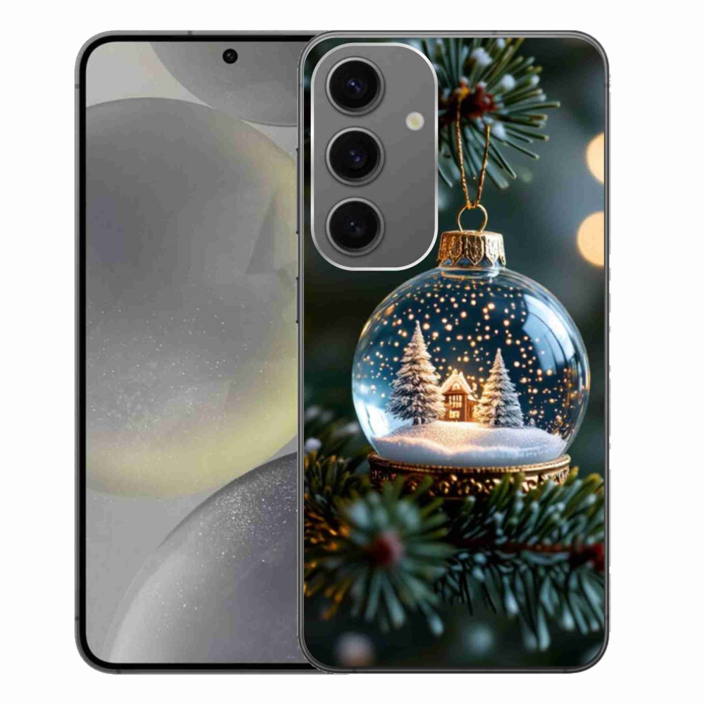 Gélový kryt mmCase na Samsung Galaxy S24+ - vianočné gule 2