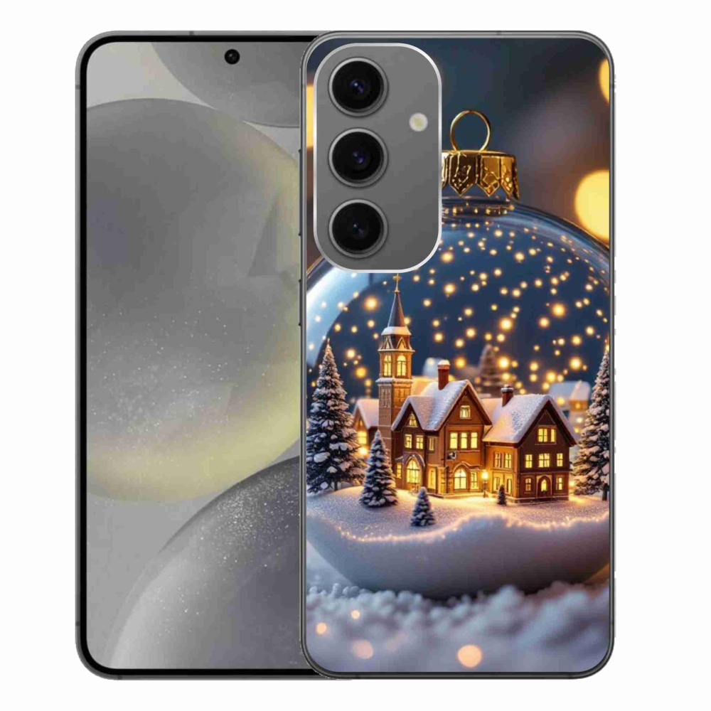 Gélový kryt mmCase na Samsung Galaxy S24+ - vianočné gule 4