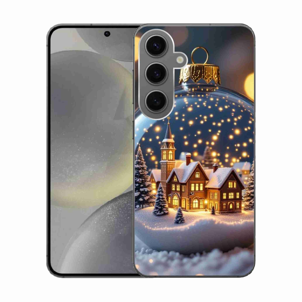 Gélový kryt mmCase na Samsung Galaxy S24 - vianočné gule 4