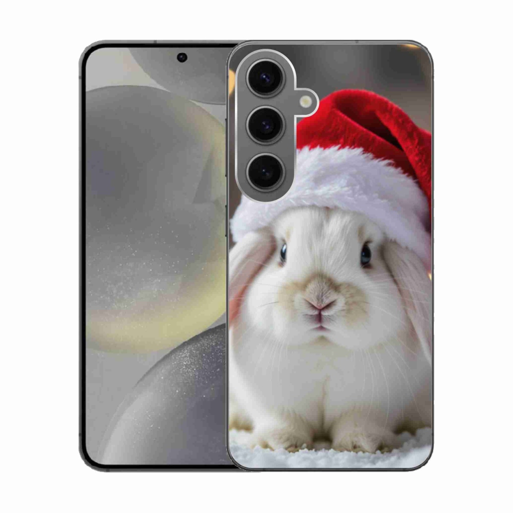 Gélový kryt mmCase na Samsung Galaxy S24 - vianočný králik